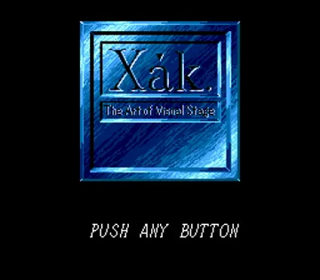 Xak - The Art of Visual Stage (Japan) screen shot title